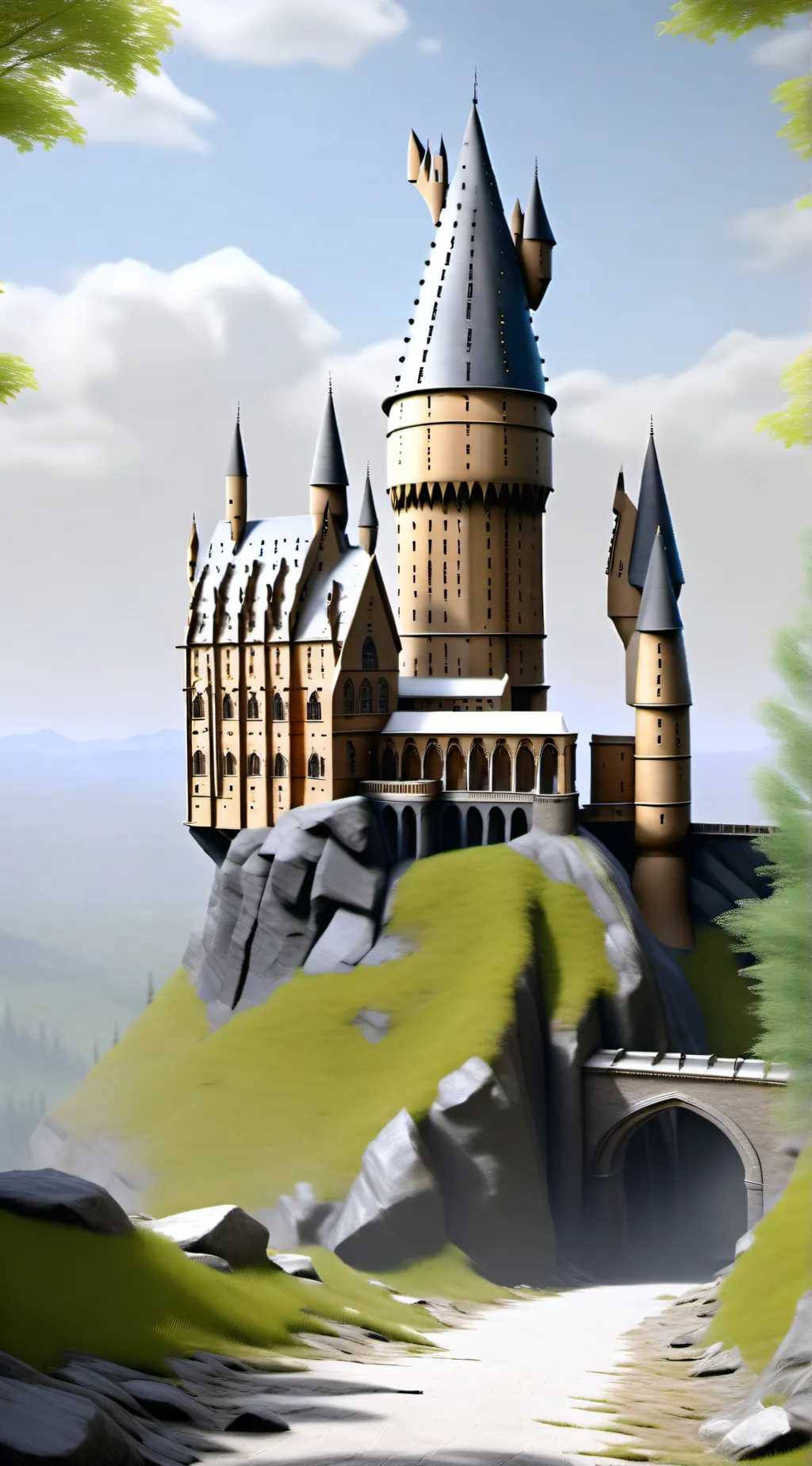 ai character: Hogwarts background