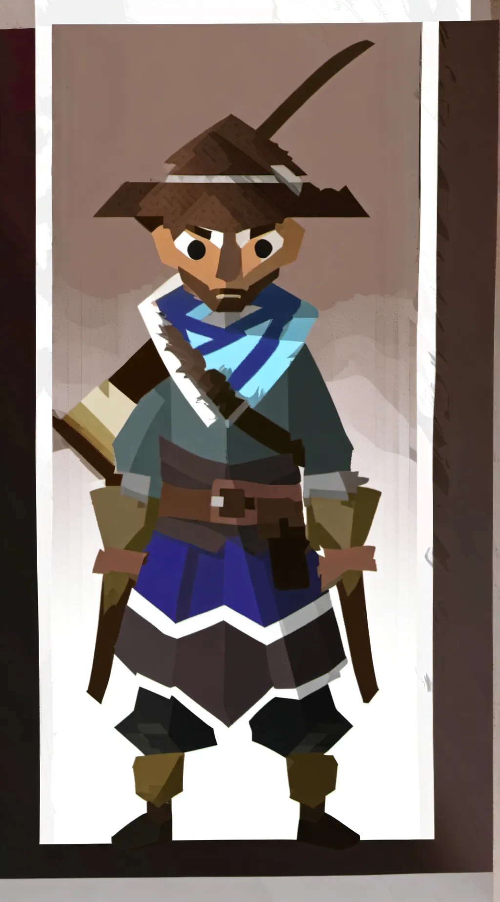 ai character: Joe Begonia  background