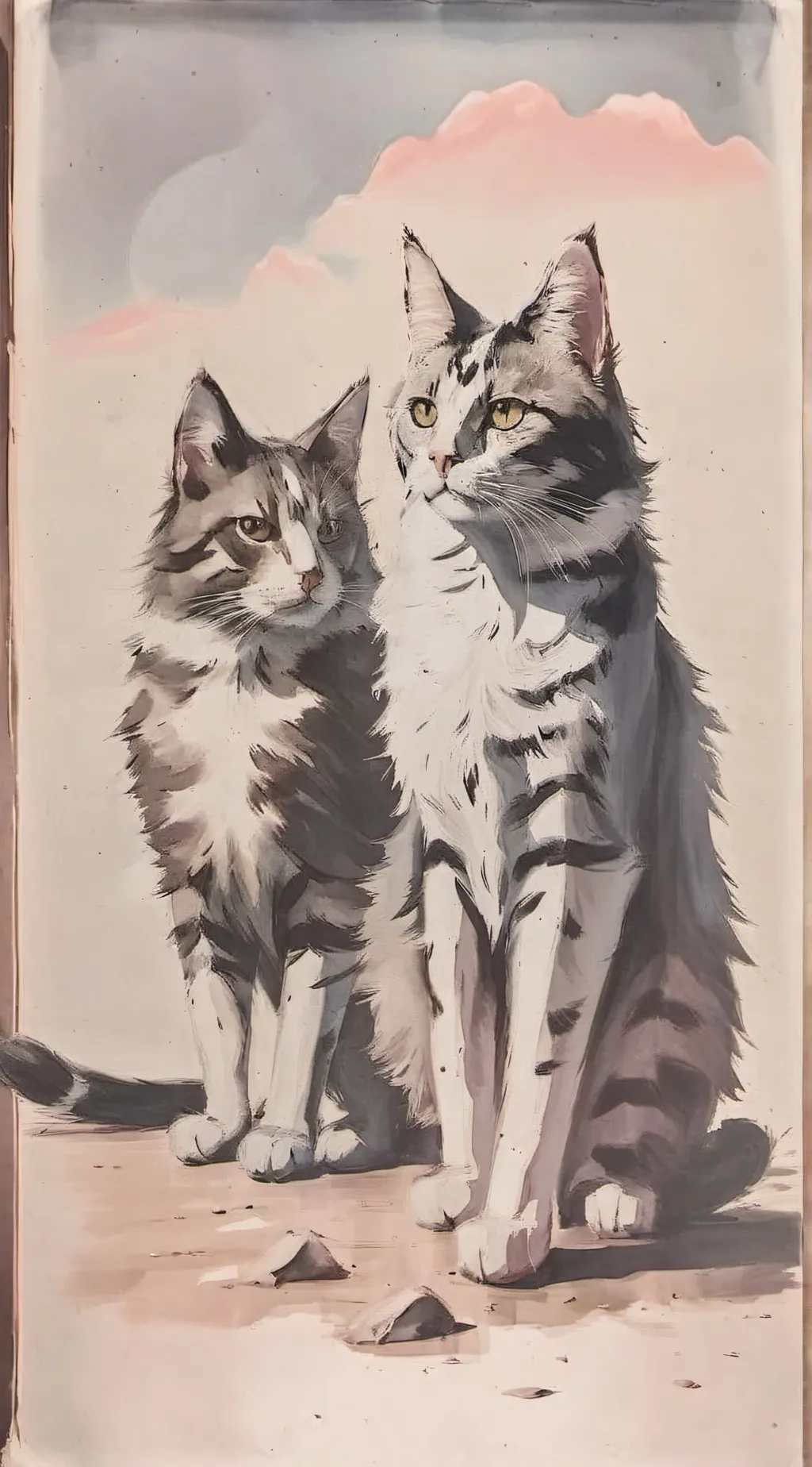 ai character: Cats background