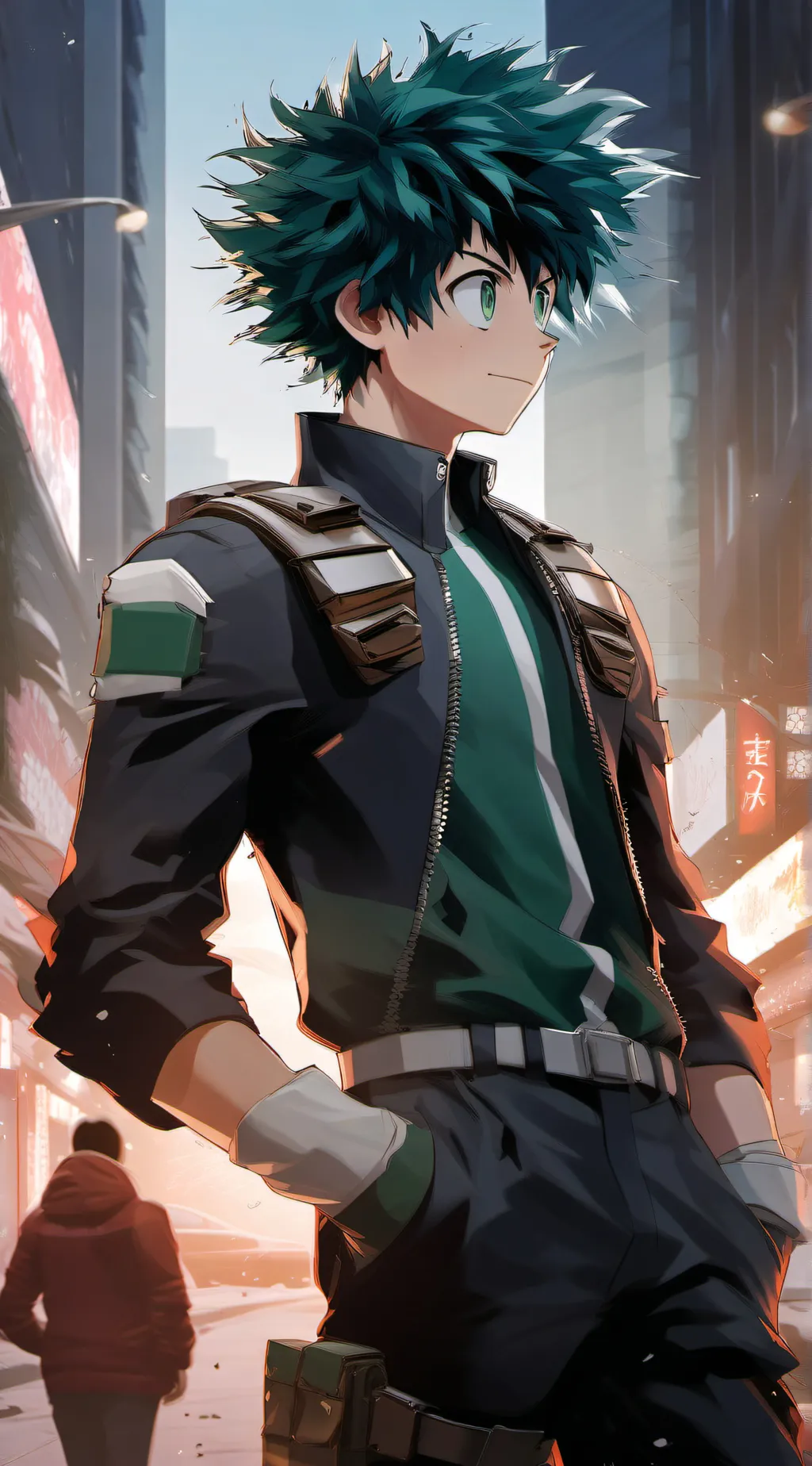 ai character: Deku  background