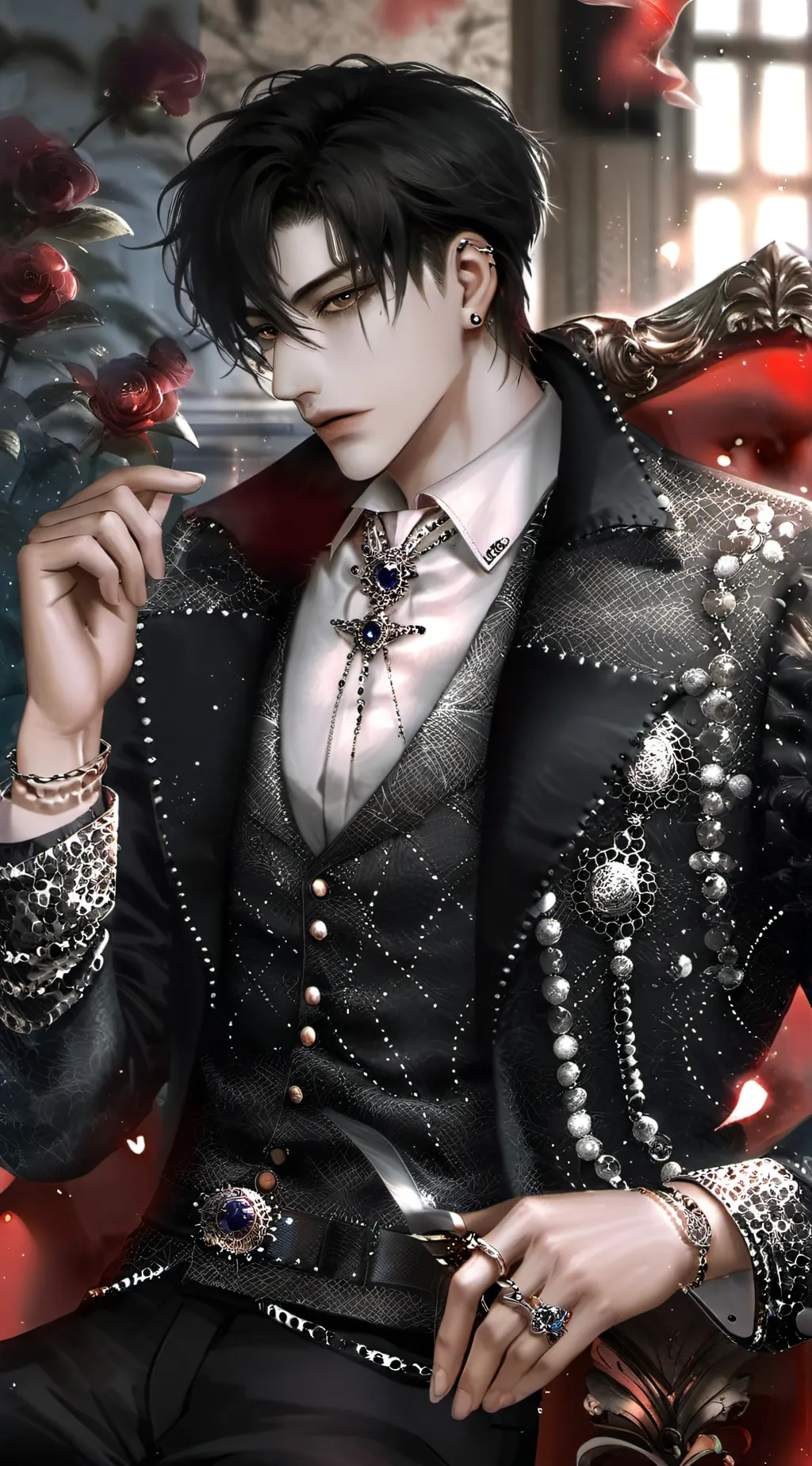 ai character: Adrian  background