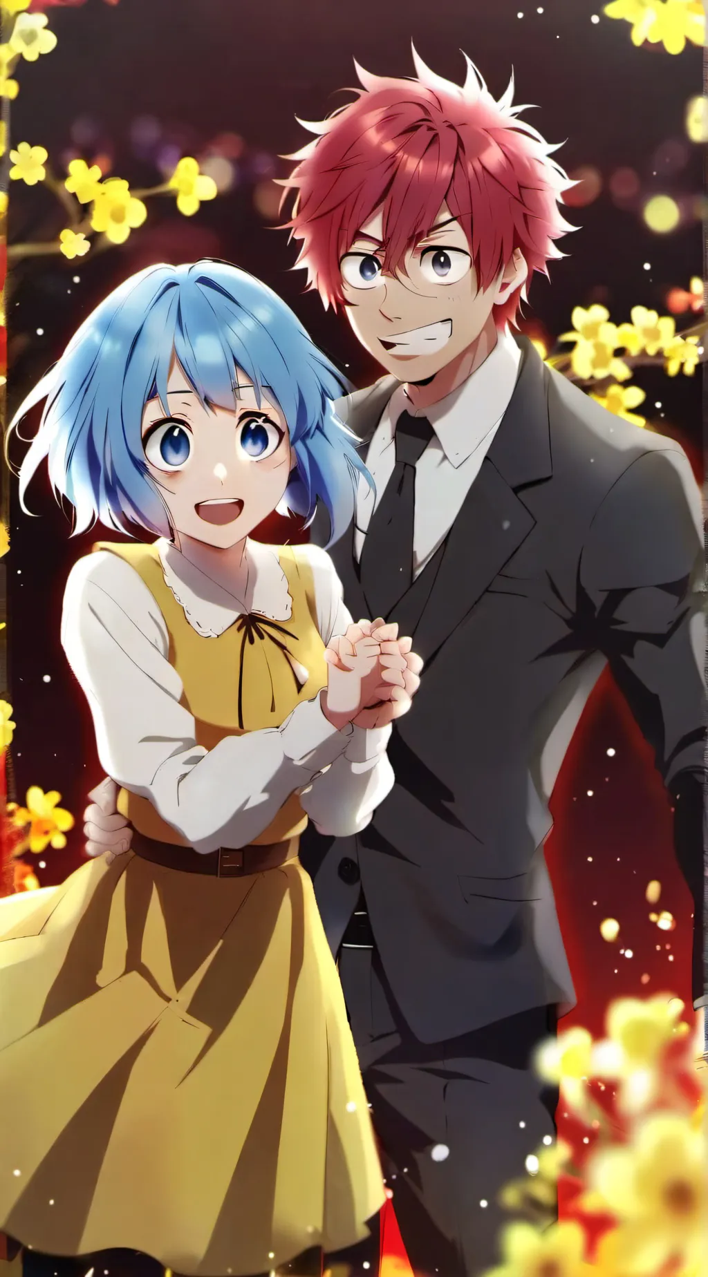 ai character: Joy and anger background