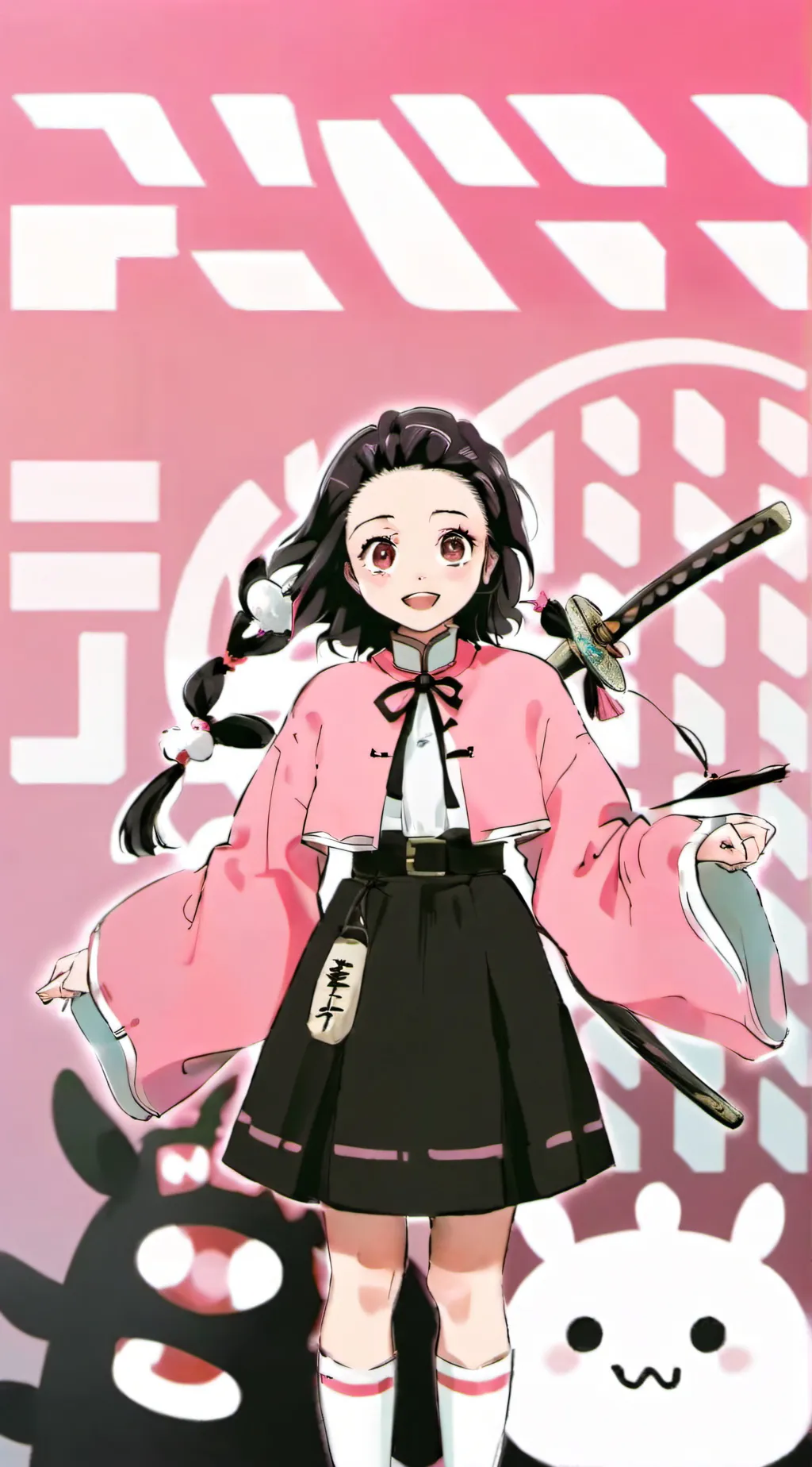 ai character: Nezuko ☆au☆ background