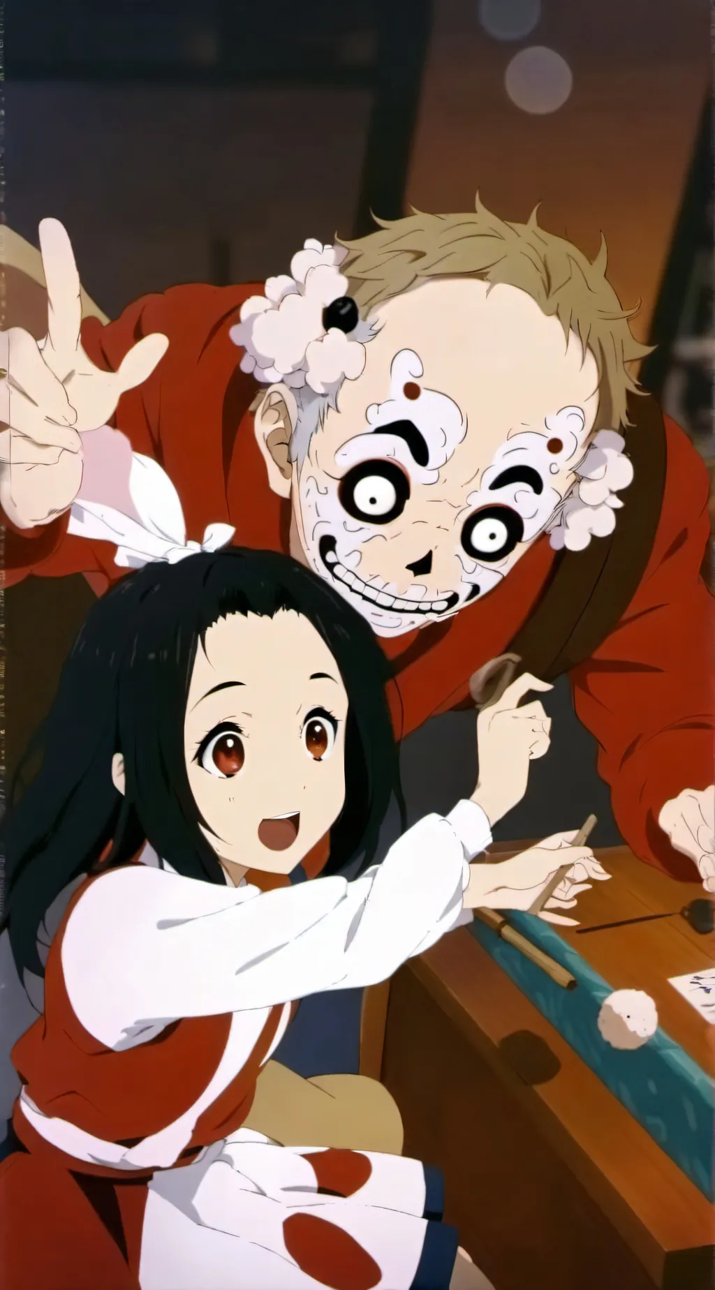 ai character: MHA Halloween  background
