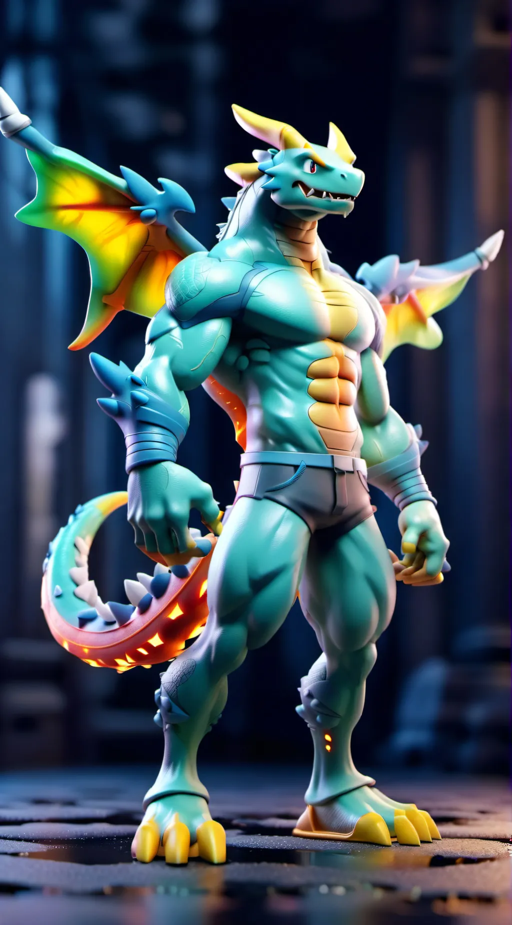 ai character: Trapped Dragon  background