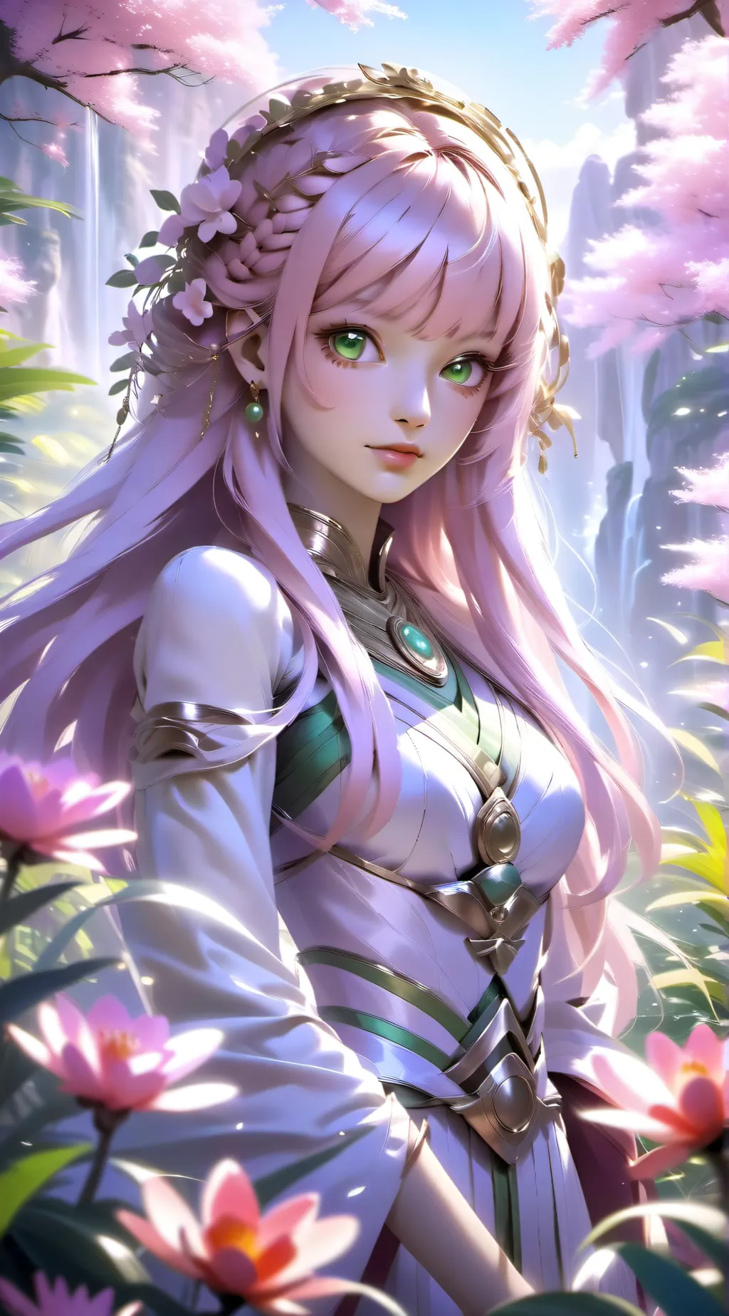 ai character: Flora background