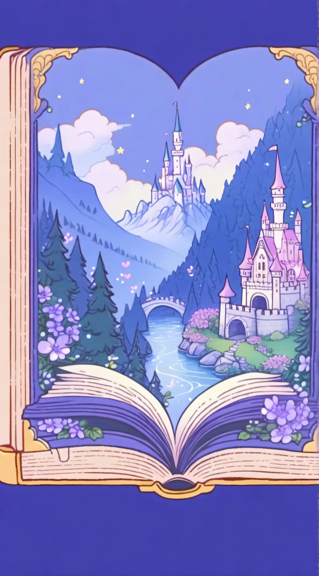 ai character: Once Upon  a time background