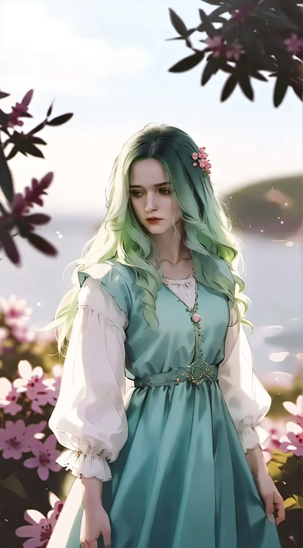ai character: Emerald =) background