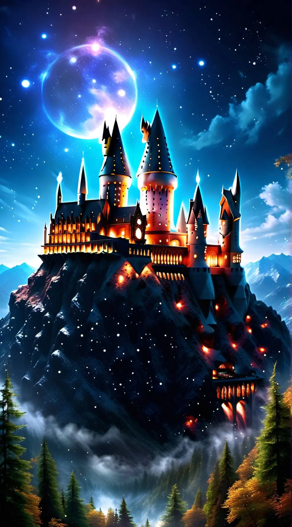 ai character: Hogwarts  background