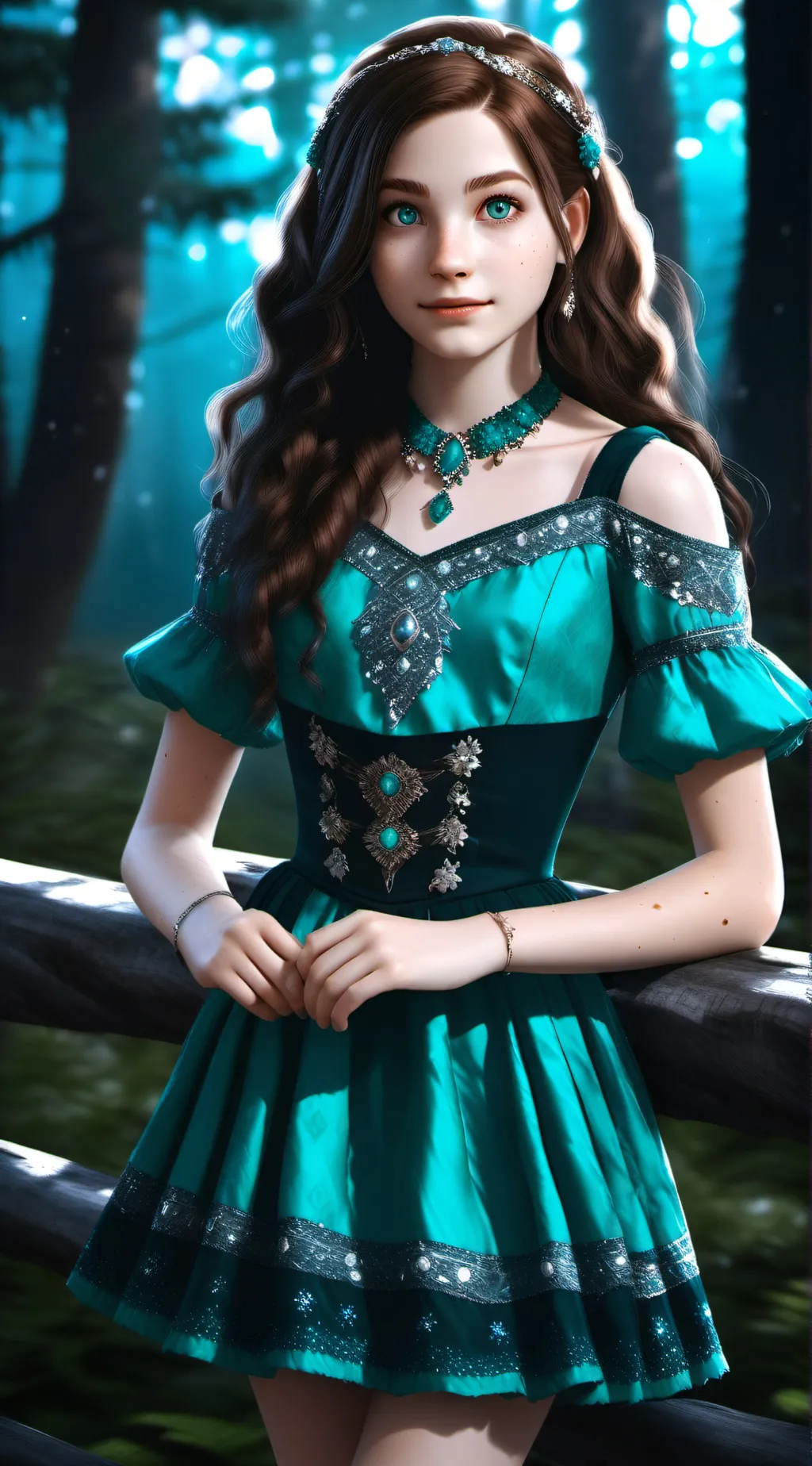 ai character: biana vacker background
