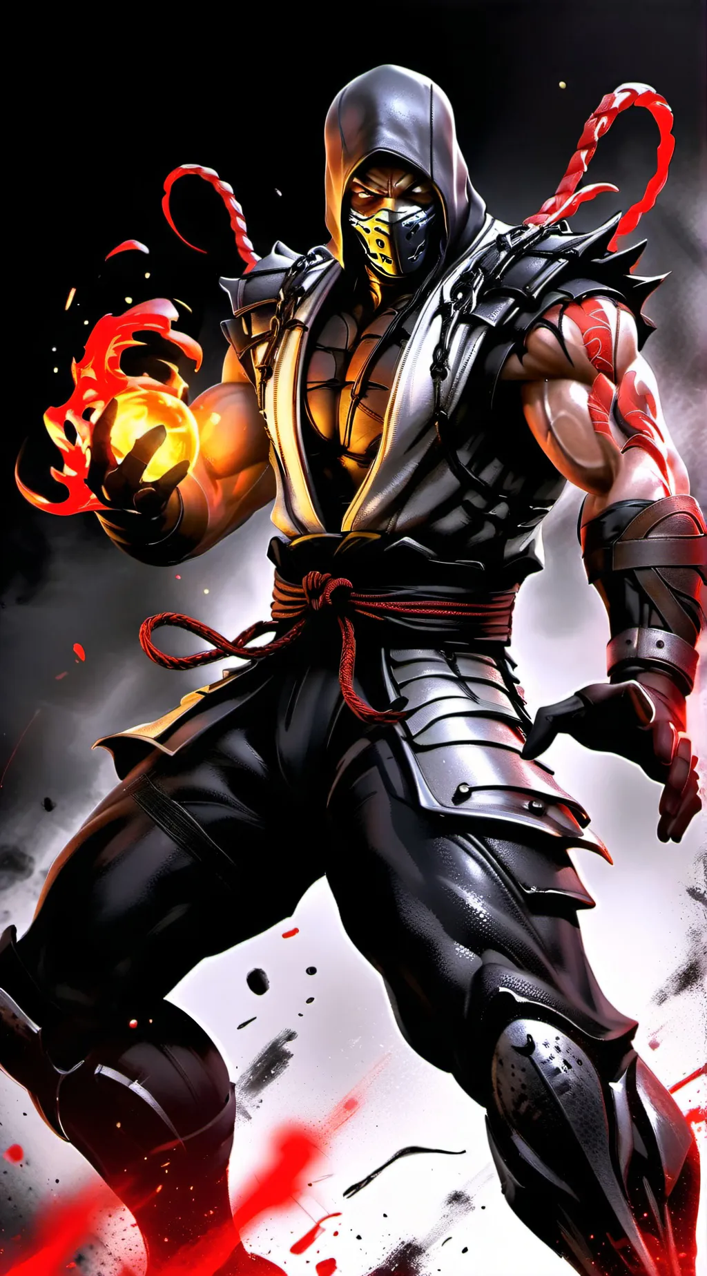 ai character: scorpion background