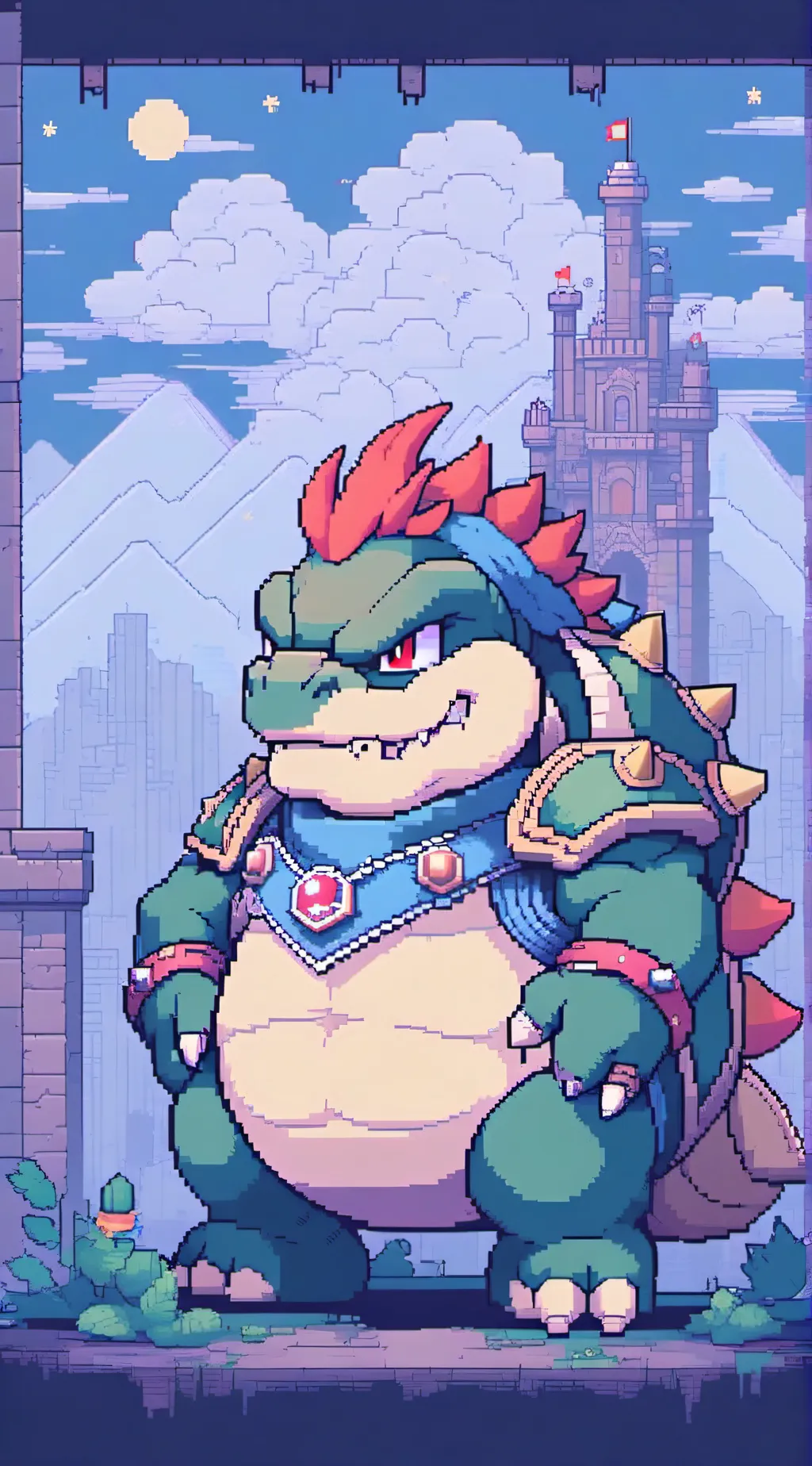 ai character: bowser background