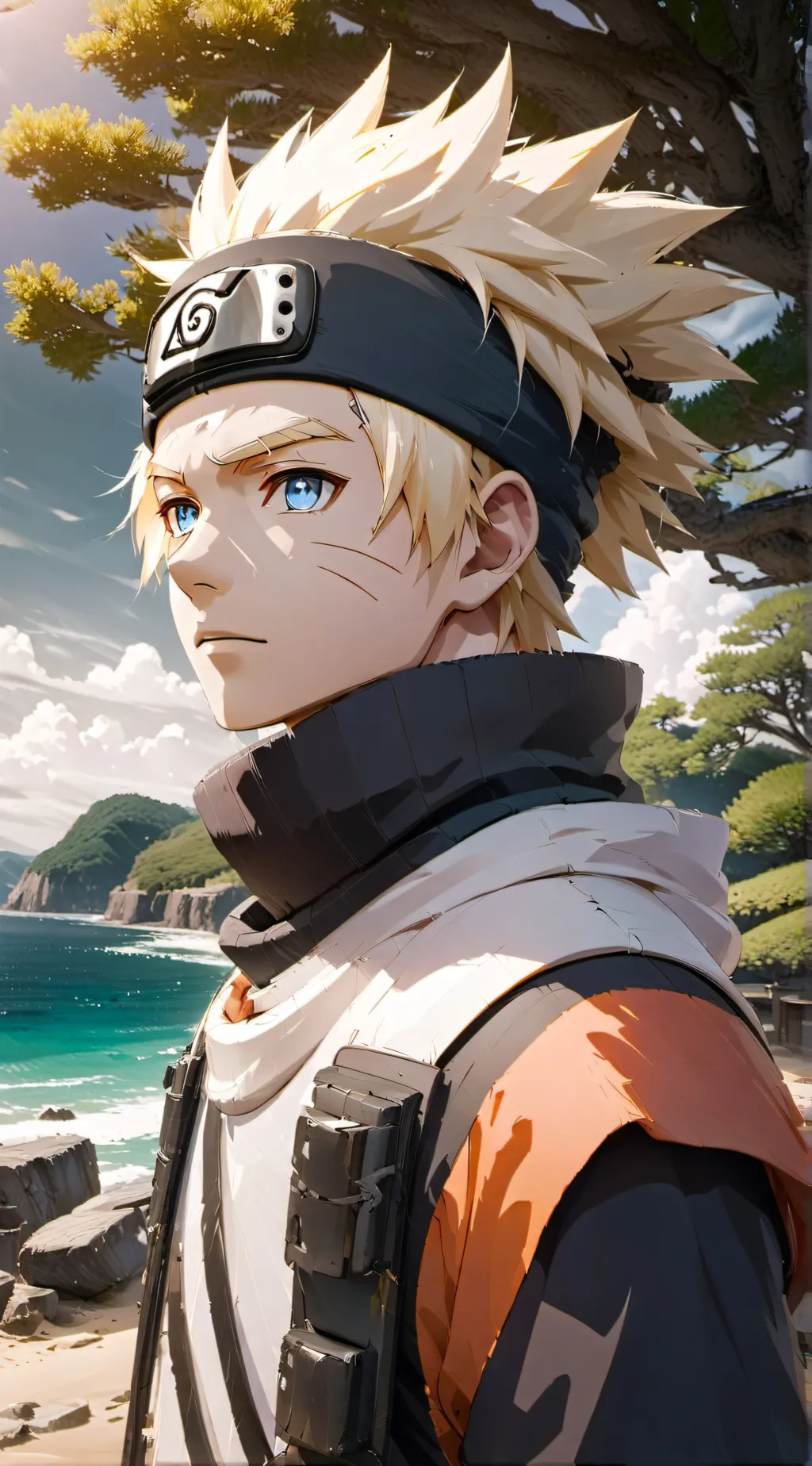 ai character: Naruto uzamaki background