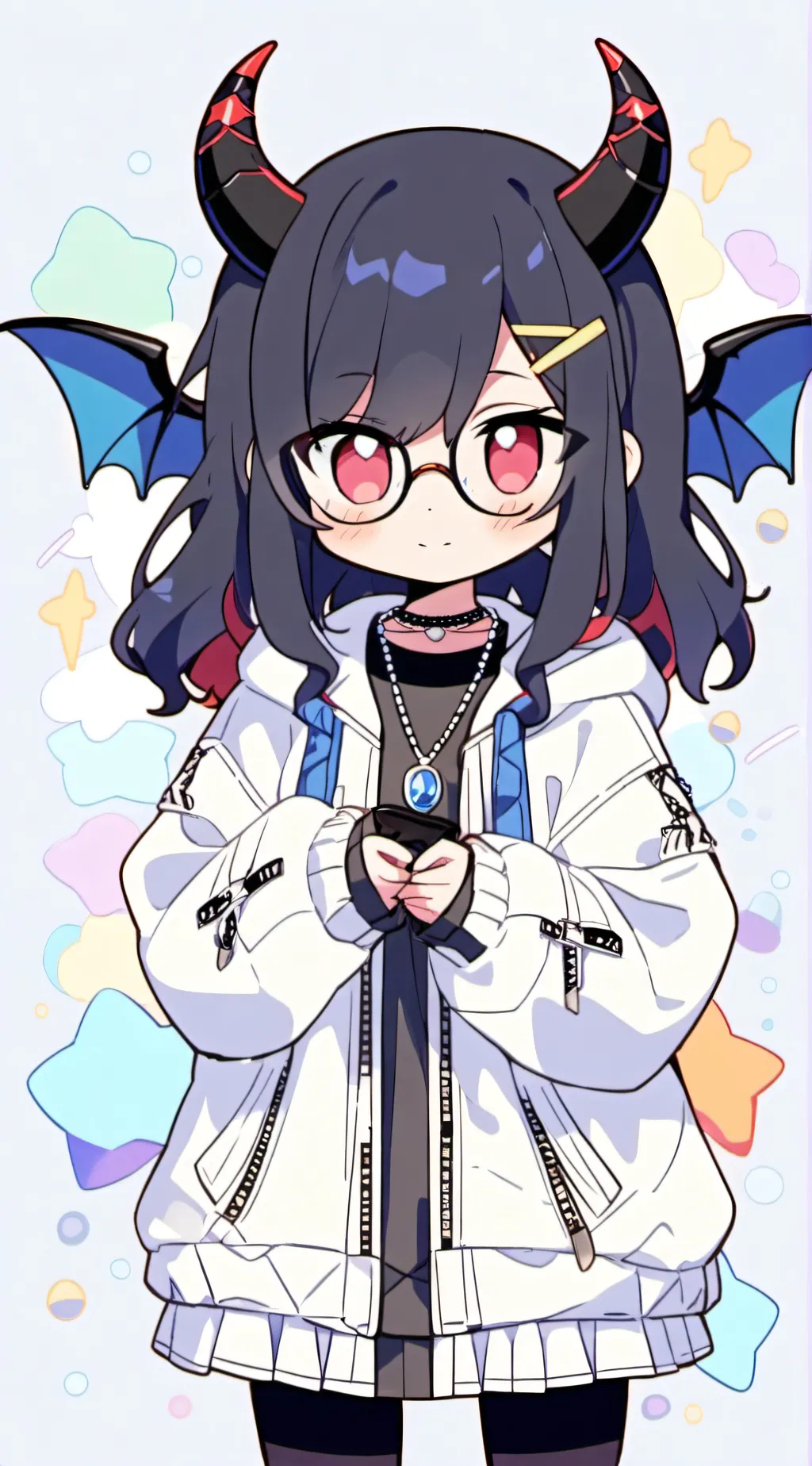 ai character: Crystaly background