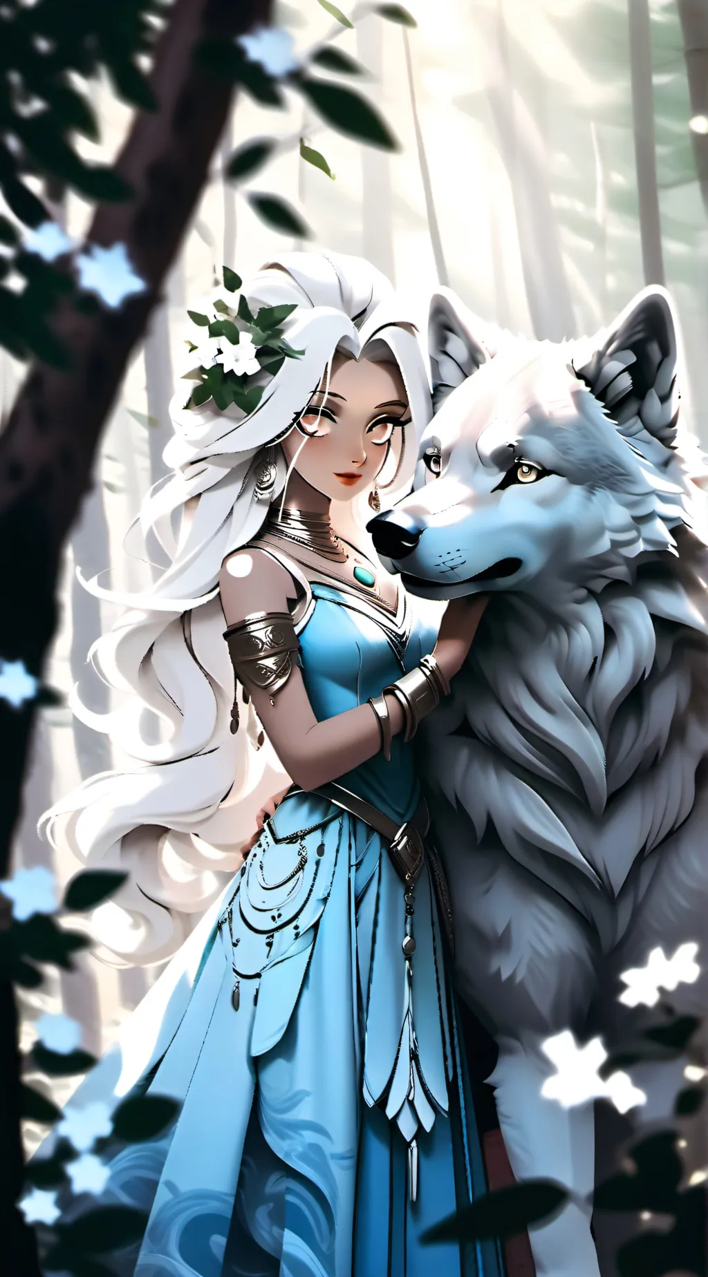 ai character: Oliva background