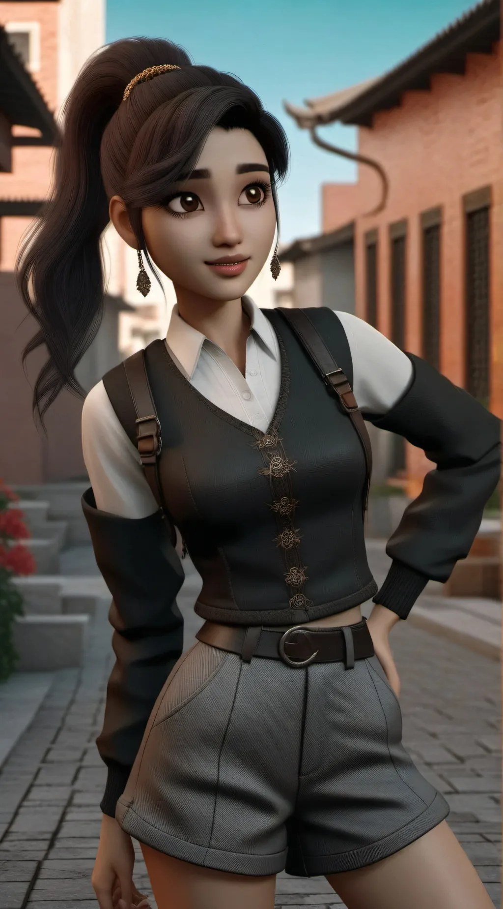ai character: Yasmina Fadoula background