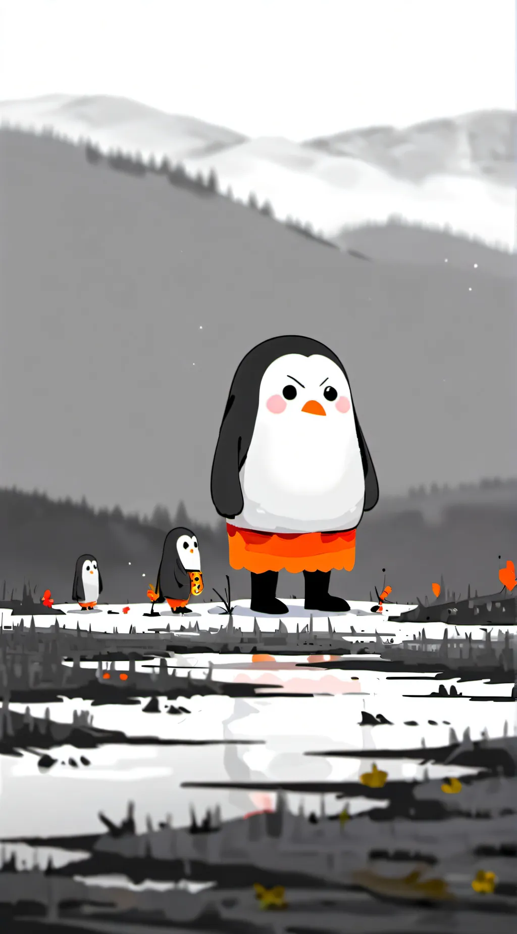 ai character: BFDI background