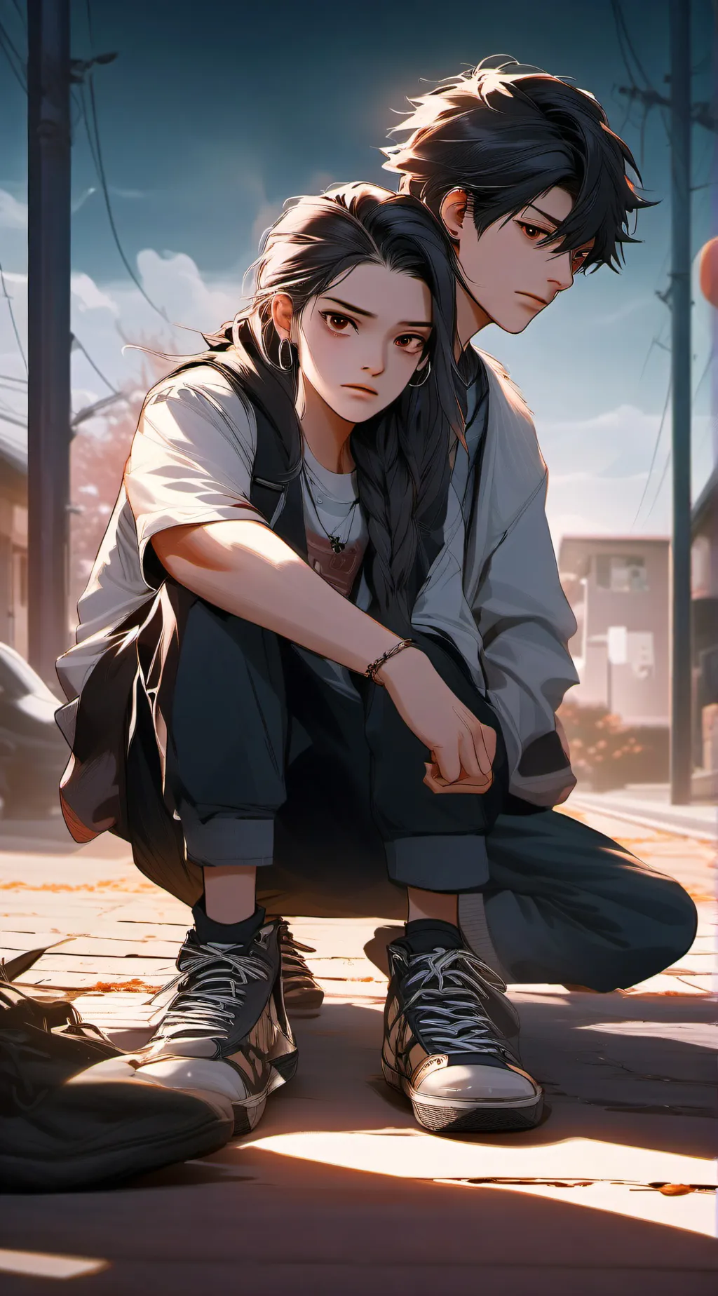 ai character: Jackson and Bella background