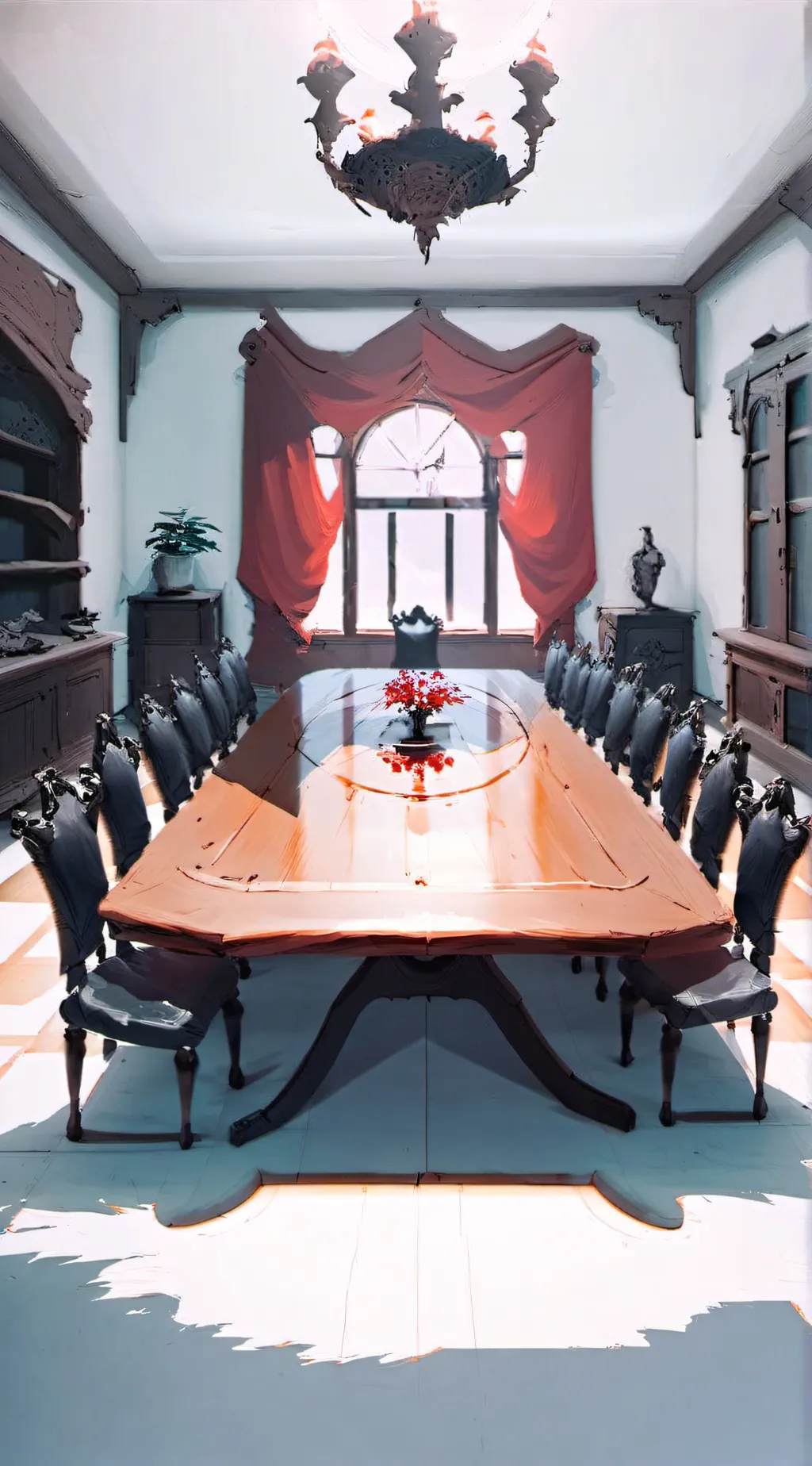 ai character: Overlord meeting  background