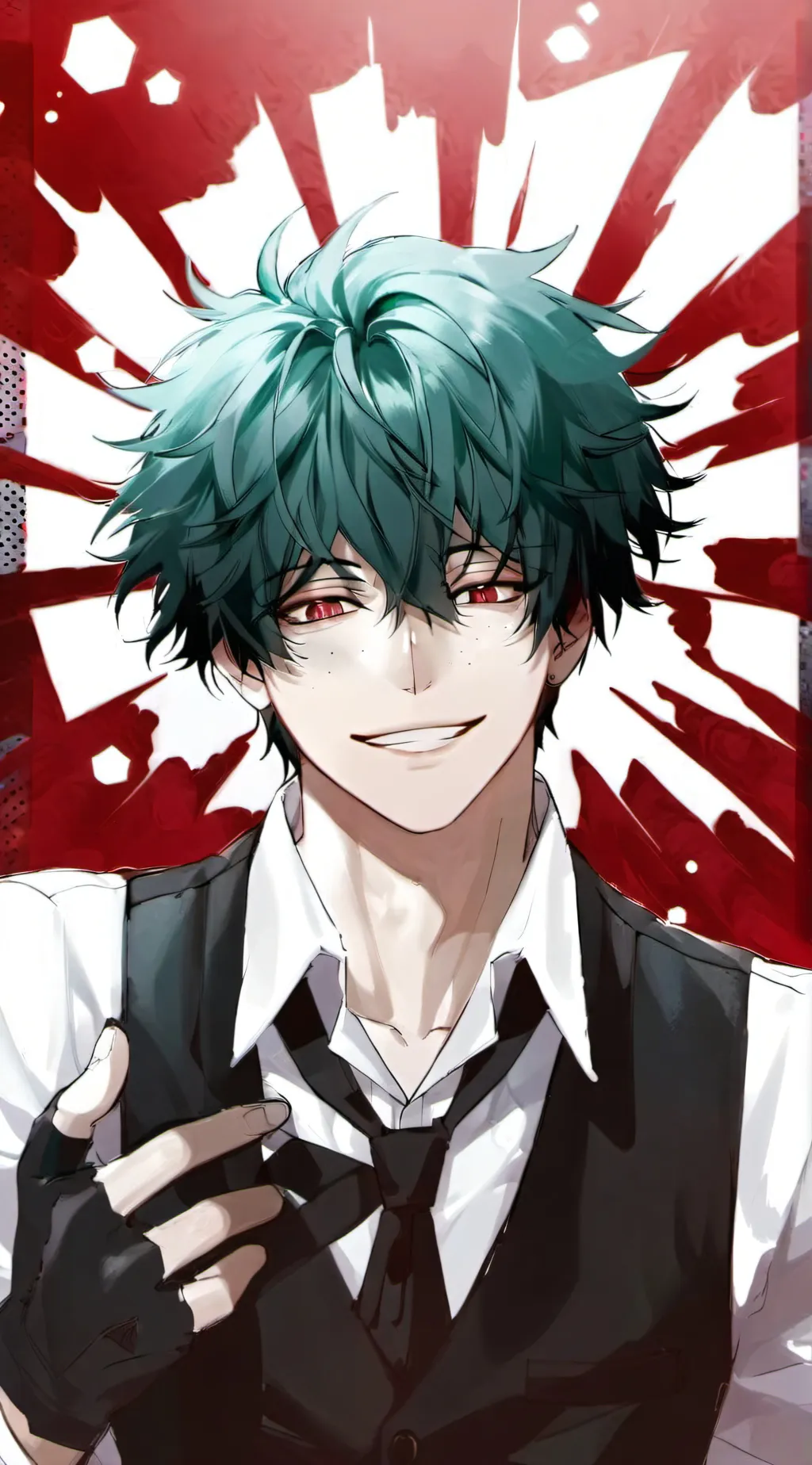 ai character: Villain Deku background