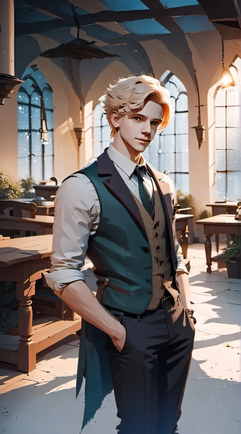 ai character: Draco Malloy  background