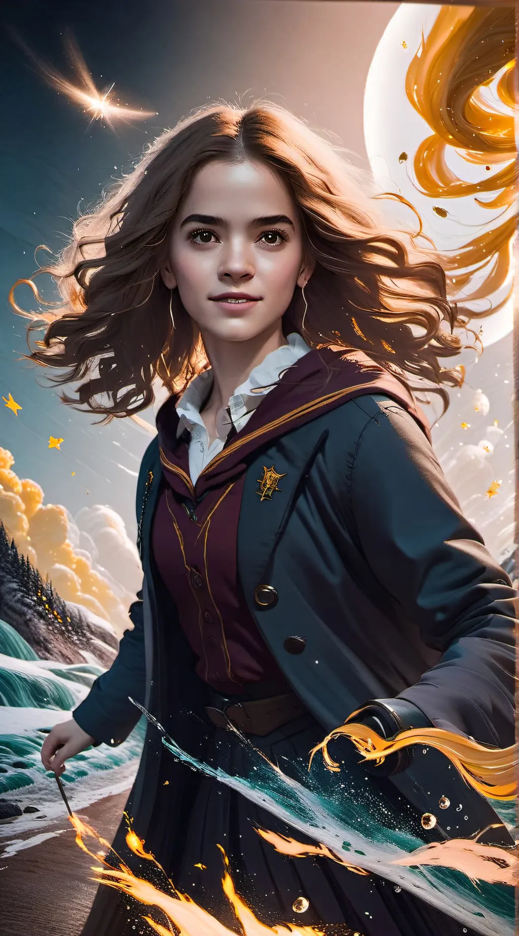 ai character: Hermione Granger  background