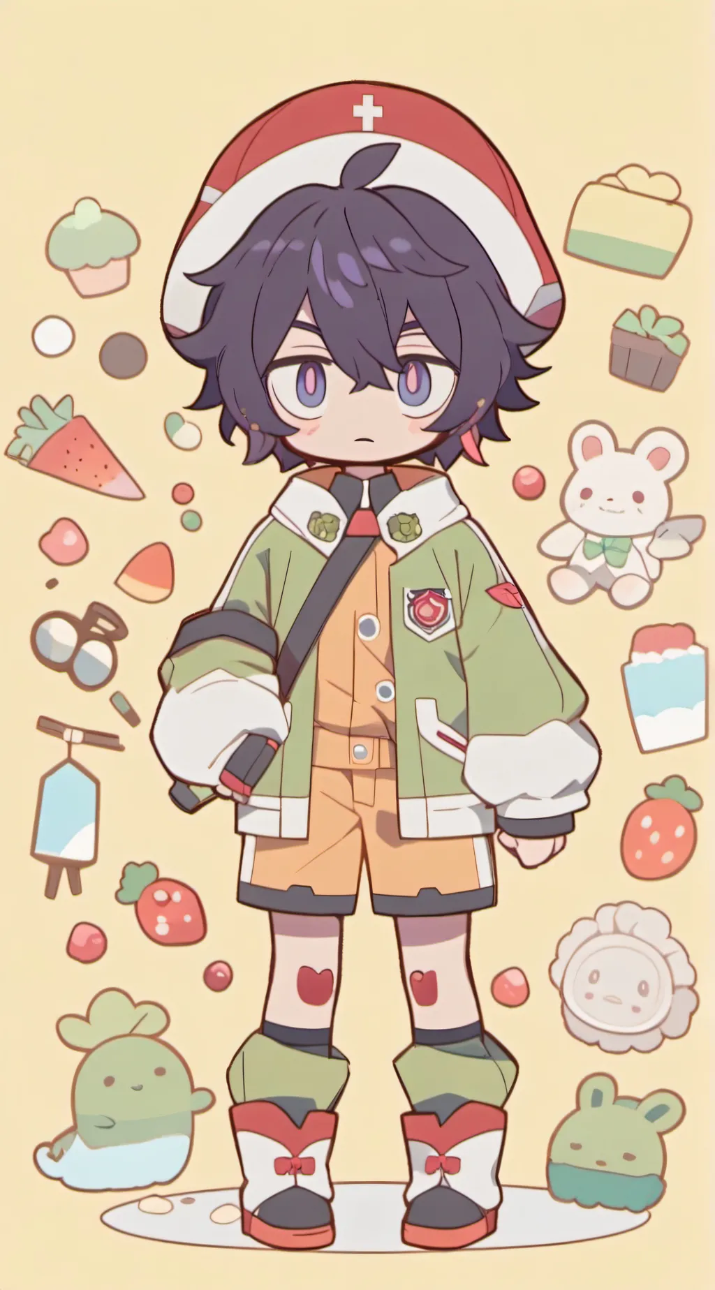 ai character: Lander future 👾 background