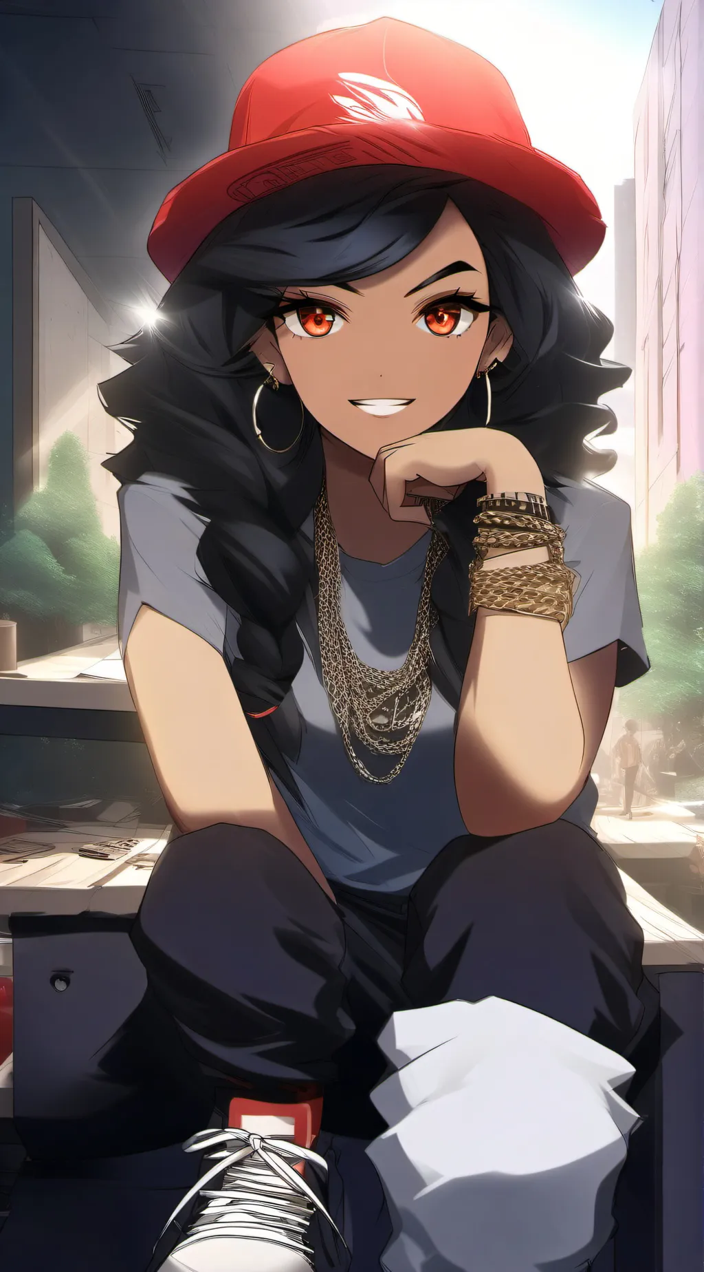 ai character: Gracey background