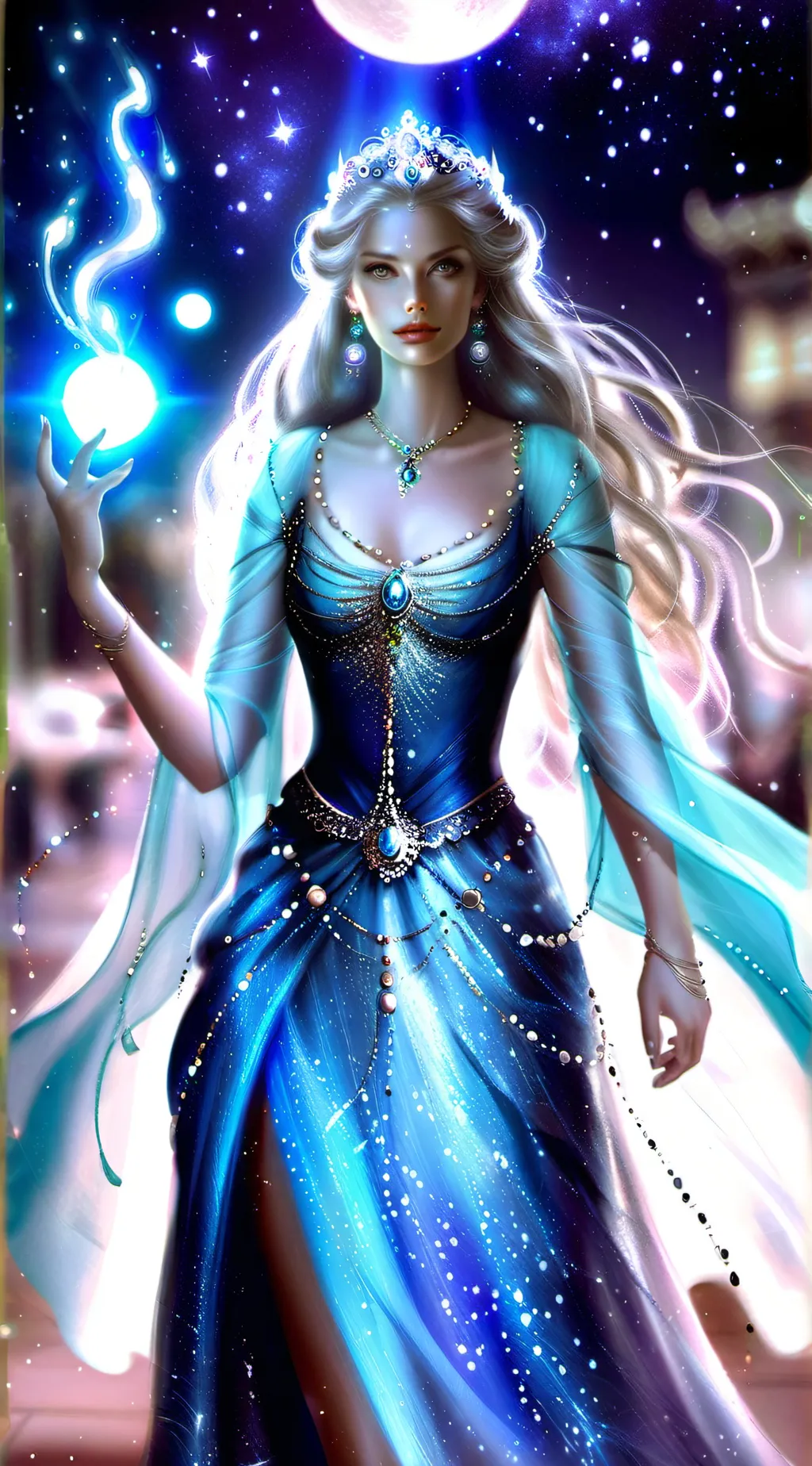 ai character: Celestina  background
