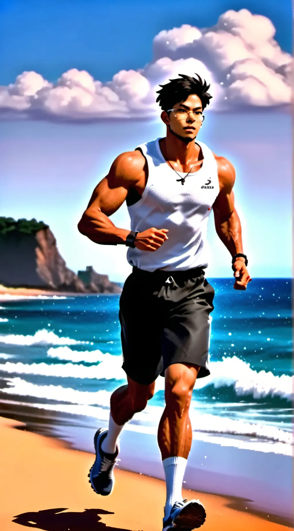 ai character: Santonio  background