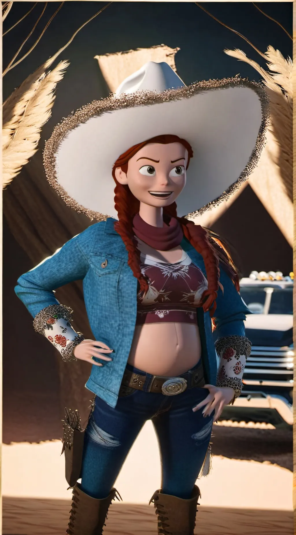 ai character: Jessie  background