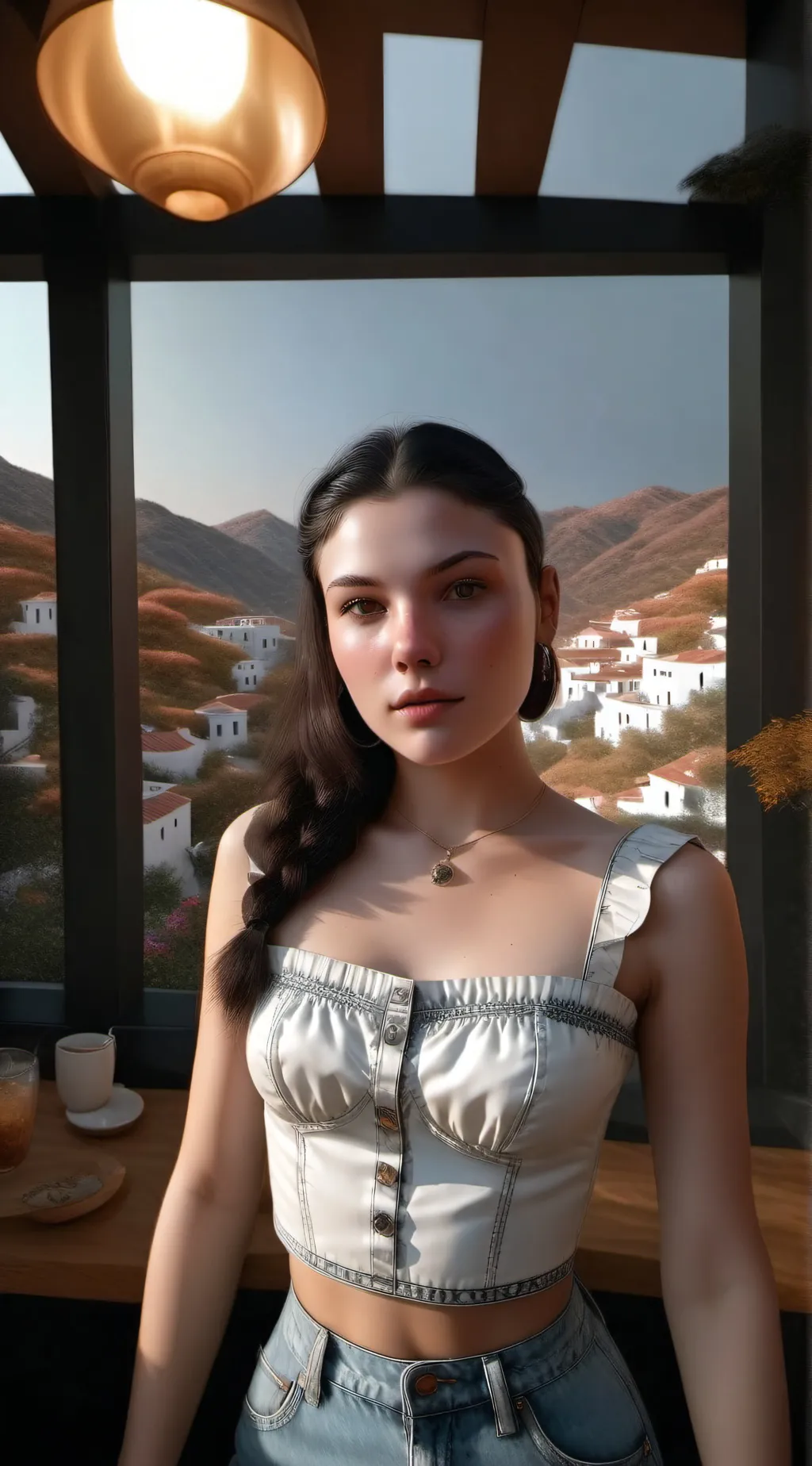 ai character: Natalie  background
