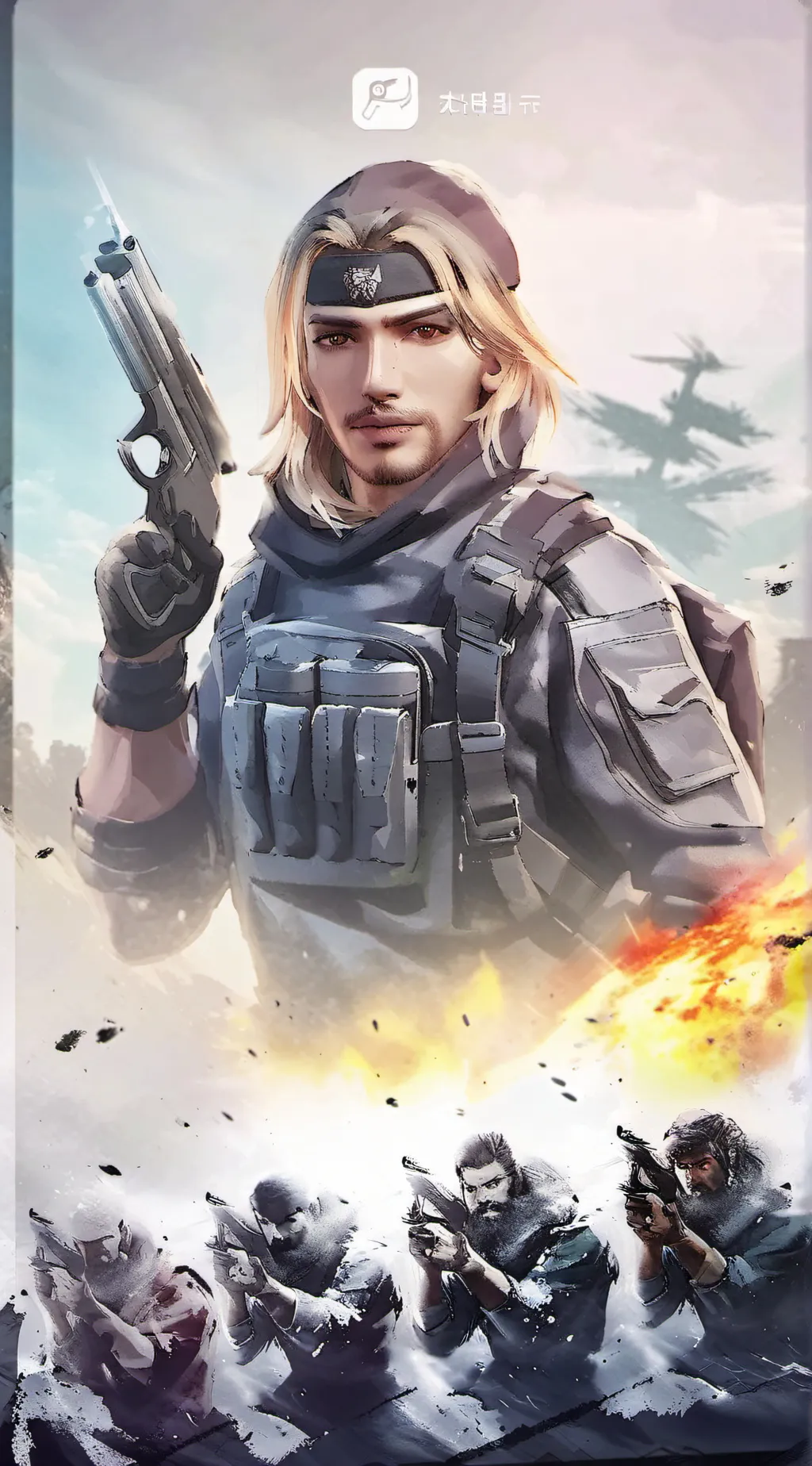 ai character: woman man  background