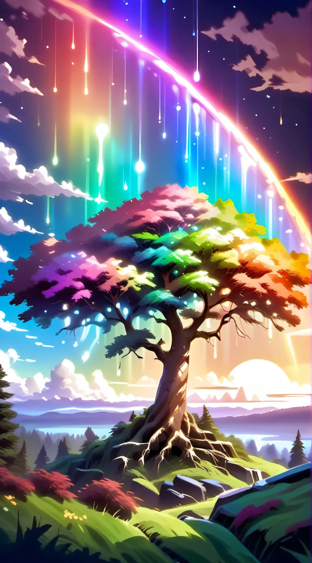 ai character: inside out 3 💗🌈 background