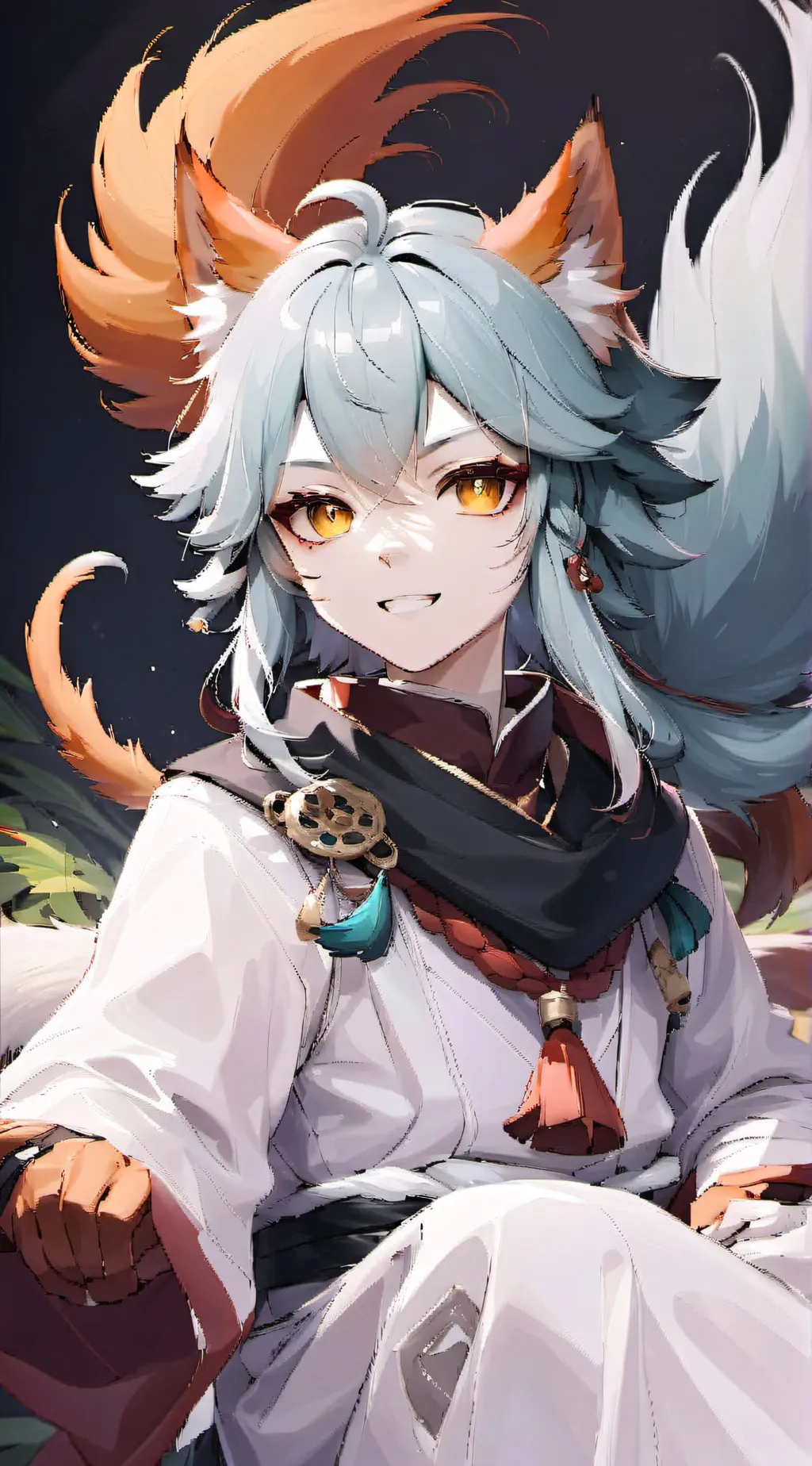 ai character: cat mui background