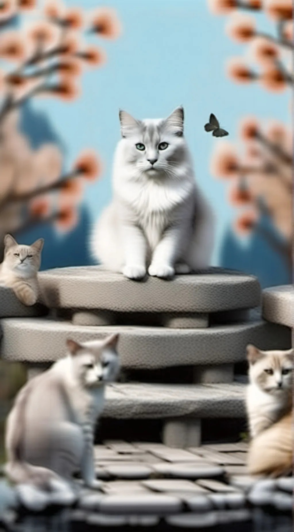 ai character: Your 4 cats background