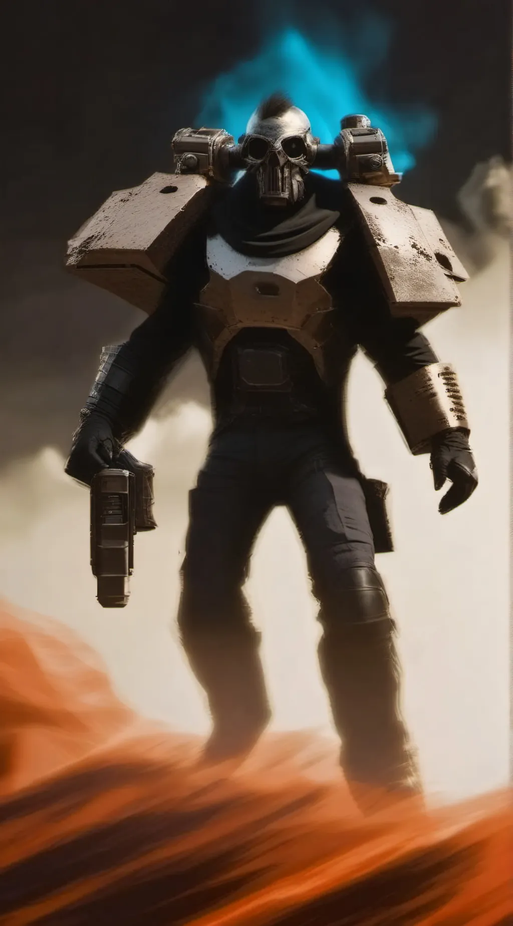 ai character: titan cam background