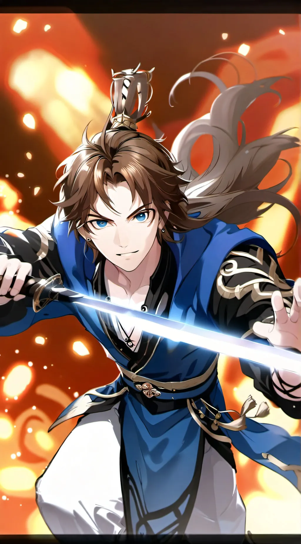 ai character: Leonardo  background