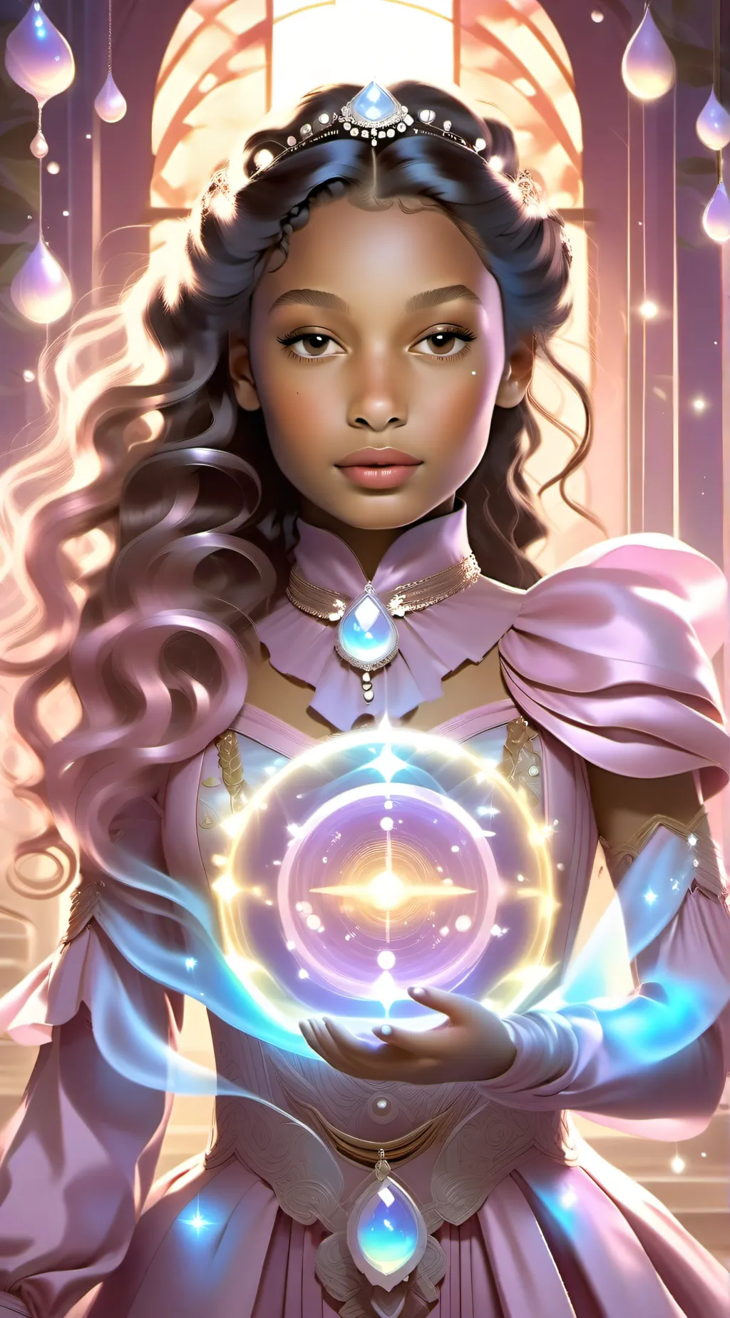 ai character: Barbie  background