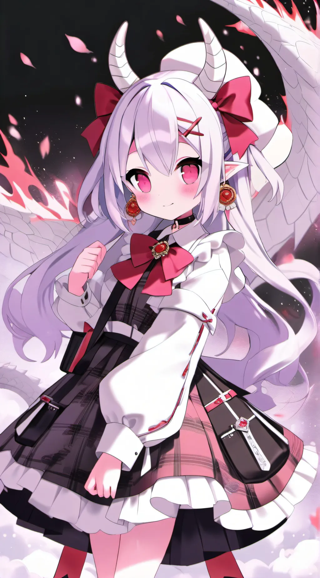 ai character: dragon/Alexa  background