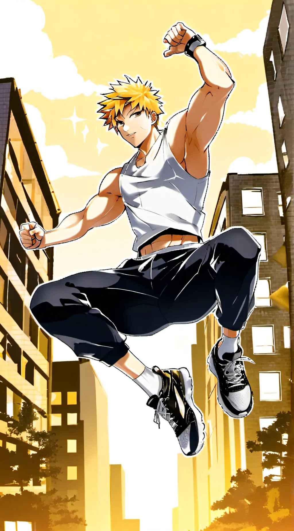 ai character: Bakugo  background