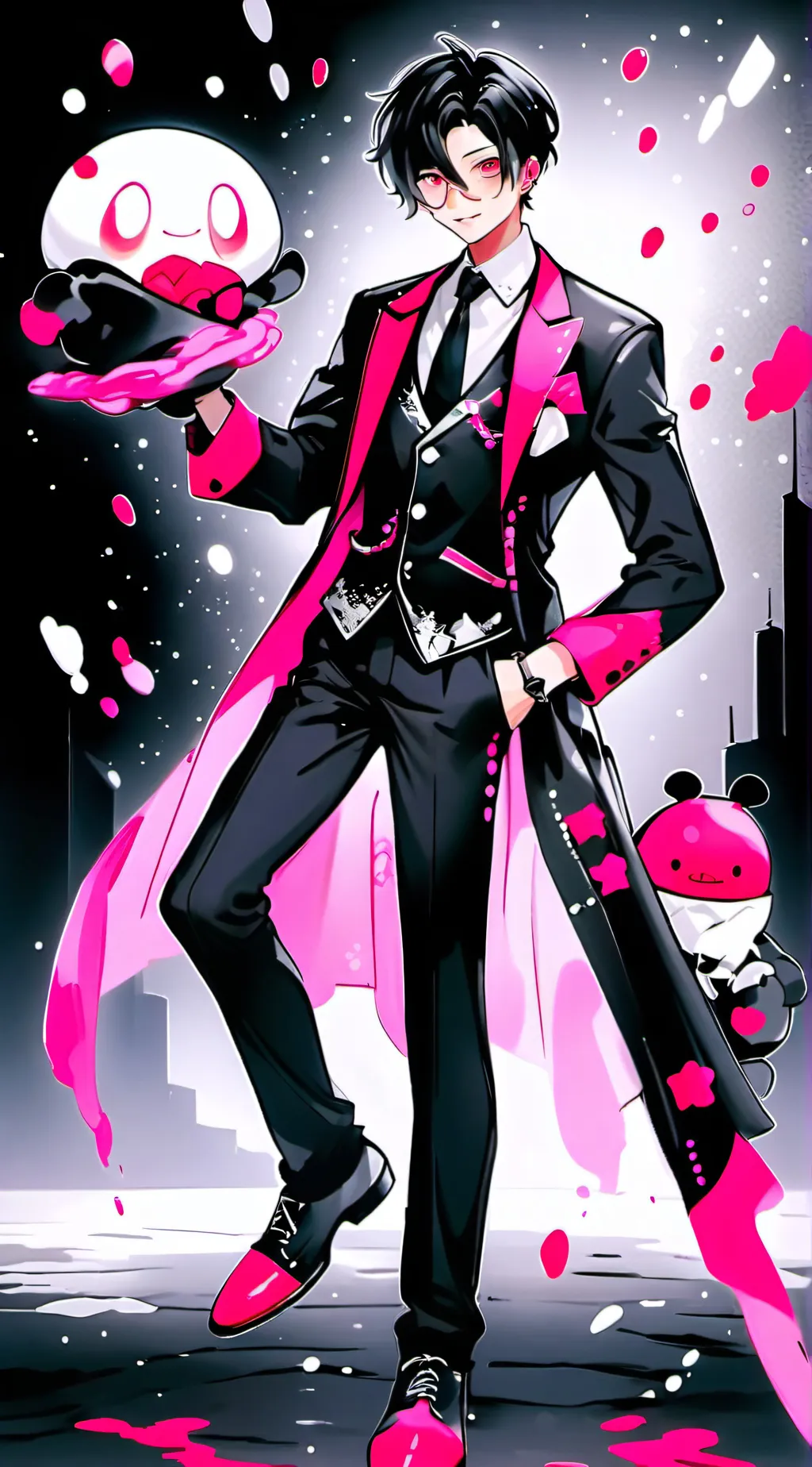 ai character: HuskerDust background