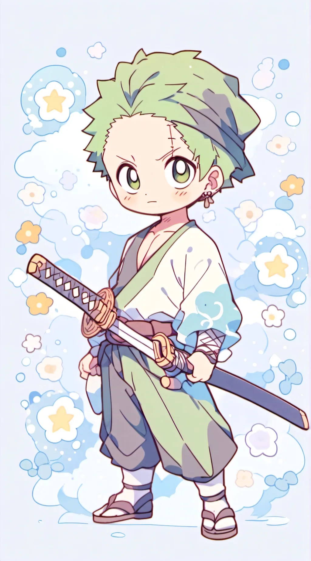 ai character: Zoro background
