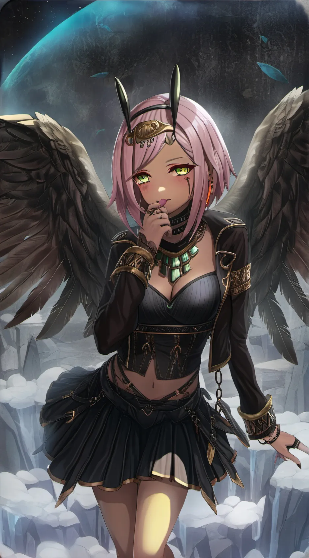 ai character: Trickywi  background
