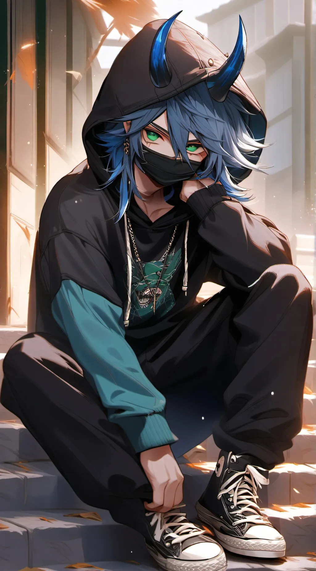 ai character: ~{🔵Blue😈}~ background