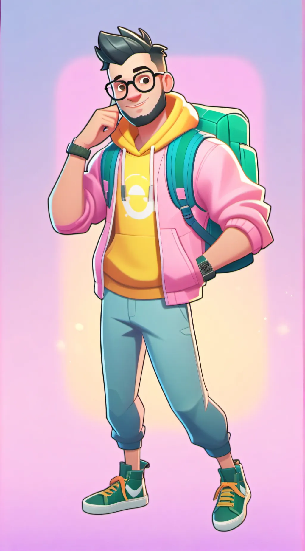 ai character: nick eh 30 background