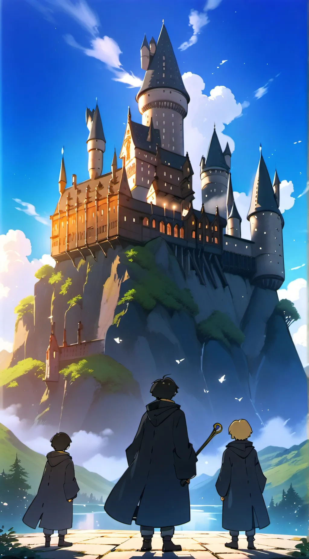 ai character: Hogwarts background