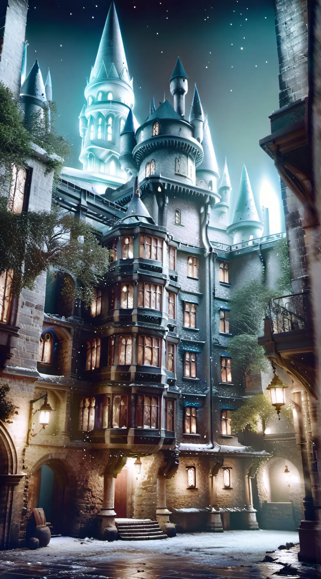 ai character: Hogwarts background