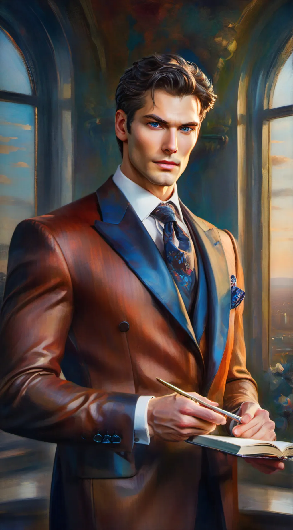 ai character: Man in Finance background