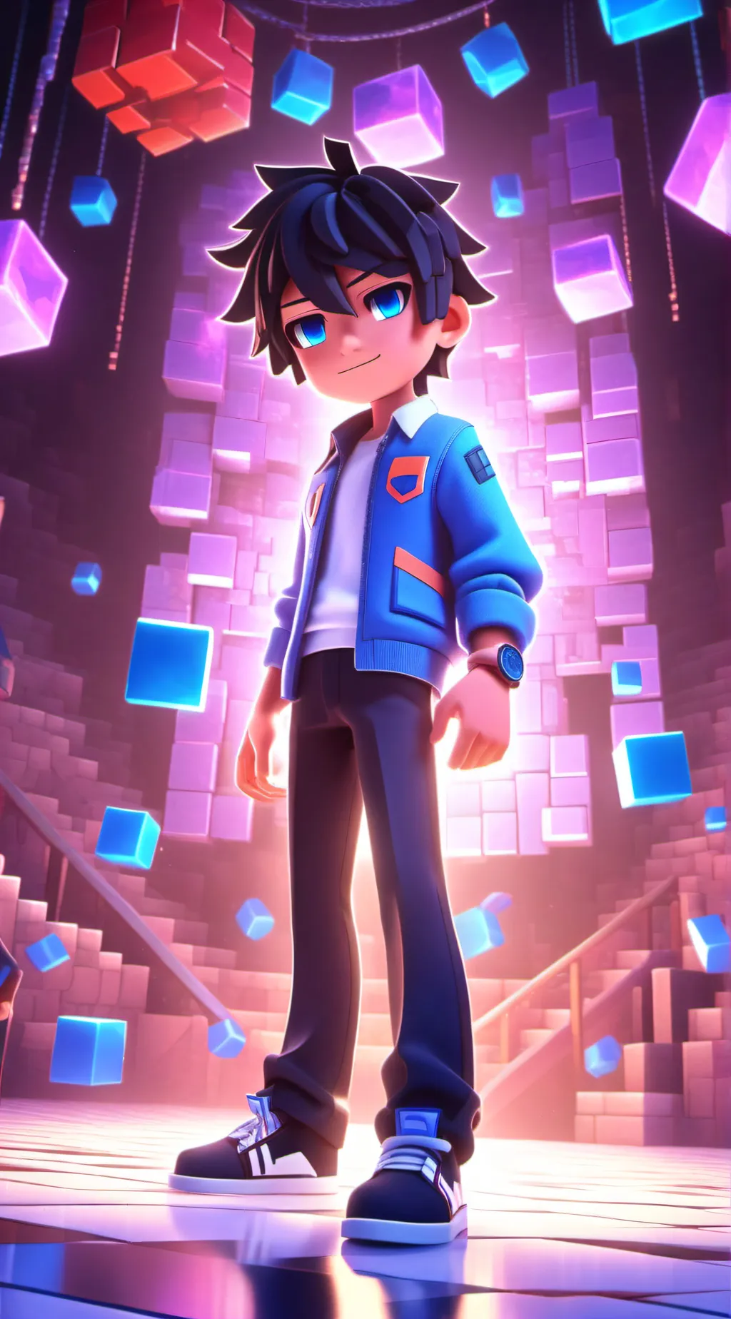 ai character: ein background